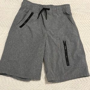 Gray athletic shorts